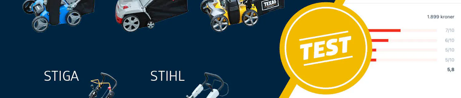 Plænelufter på benzin test Plænelufter på benzin test